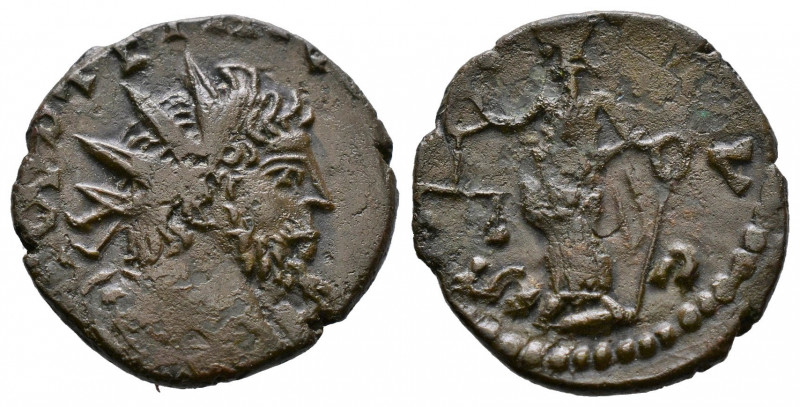 (Bronze.1.81g 17mm) Tetricus I AD 271-274.