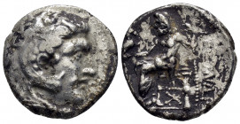 KINGS of MACEDON. Alexander III The Great.(336-323 BC). Tetradrachm.

Obv : Head of Herakles right, wearing lion skin.

Rev : AΛEΞANΔPOY.
Zeus seated ...