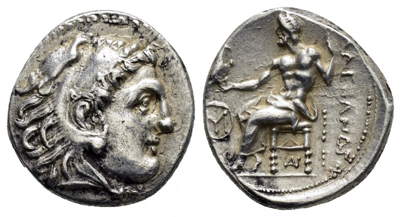 KINGS of MACEDON. Alexander III The Great.(336-323 BC). Drachm. 

Obv : Head of ...