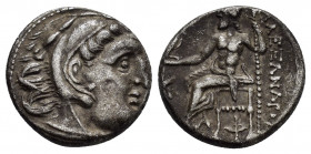 KINGS of MACEDON. Alexander III The Great.(336-323 BC). Kolophon.Drachm.

Obv : Head of Herakles right, wearing lion skin.

Rev : AΛΕΞΑΝΔΡΟΥ.
Zeus sea...
