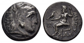 KINGS of MACEDON. Philip III Arrhidaios.(323-317 BC). Kolophon.Drachm.

Obv : Head of Herakles right, wearing lion skin.

Rev : ΦΙΛΙΠΠΟΥ.
Zeus seated ...