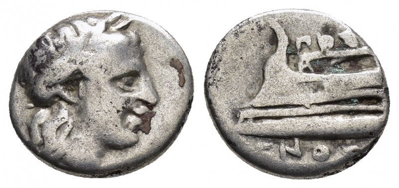 BITHYNIA. Kios.(Circa 345-315 BC).Hemidrachm.

Obv : KIA.
Laureate head of Apoll...