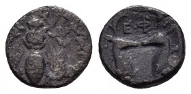 IONIA. Ephesos.(Circa 390-325 BC).Diobol.

Obv : Bee with straight wings.

Rev : EΦ.
Two stag’s head facing one another.
SNG Copenhagen 242-243.

Cond...