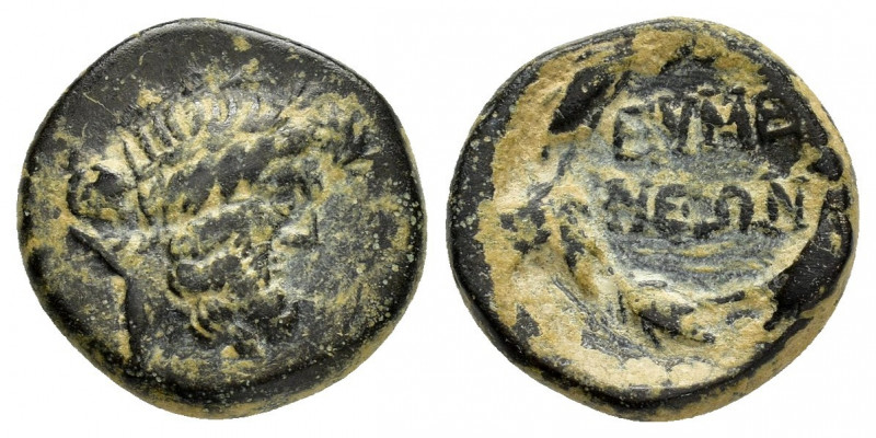 PHRYGIA. Eumeneia.(Circa 200-133 BC).Ae.

Obv : Laureate head of Zeus right.

Re...