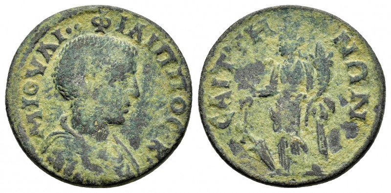 LYDIA.Saitta.Philip II.(Caesar, 244-247).Ae.

Obv : M IOVΛI ΦIΛIΠΠOC K.
Draped a...