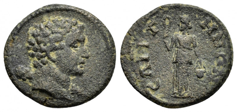 LYDIA. Saitta. Pseudo-autonomous.(late 2nd-mid 3rd century). Ae.

Obv : Bare hea...