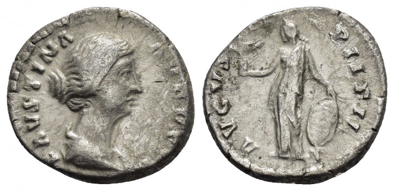 FAUSTINA II.(Augusta, 147-175). Rome.Denarius.

Obv : FAVSTINA AVGVSTA.
Draped b...