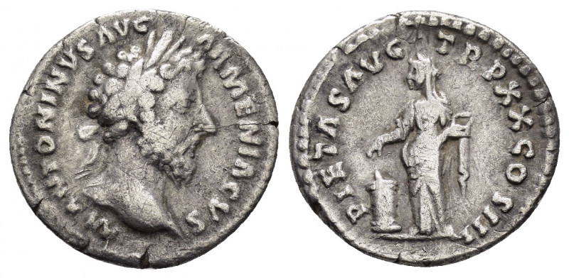 MARCUS AURELIUS.(161-180).Rome.Denarius.

Obv : M ANTONINVS AVG ARMENIACVS.
Laur...