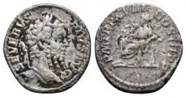 SEPTIMIUS SEVERUS.(193-211). Rome.Denarius.

Obv : SEVERVS PIVS AVG.
Laureate head right.

Rev : P M TR P XVII COS III P P.
Salus seated left on thron...