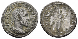 MAXIMINUS THRAX.(235-238).Rome.Denarius. 

Obv : MAXIMINVS PIVS AVG GERM.
Laureate, draped and cuirassed bust right.

Rev : PROVIDENTIA AVG.
Provident...