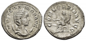 OTACILIA SEVERA.(244-249).Rome.Antoninianus.

Obv : OTACIL SEVERA AVG.
Diademed and draped bust right, set on crescent.

Rev : CONCORDIA AVGG.
Concord...