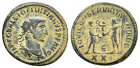 DIOCLETIAN.(284-305).Antioch.Ae.

Obv : IMP C C VAL DIOCLETIANVS P F AVG.
Radiate, draped and cuirassed bust right.

Rev : OVI CONSERVATO-RI AVG.
Empe...