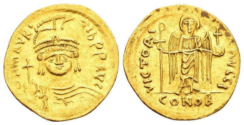 MAURICE TIBERIUS.(582-602).Constantinople.Solidus.

Obv : D N mAVRC TIb P P AV...