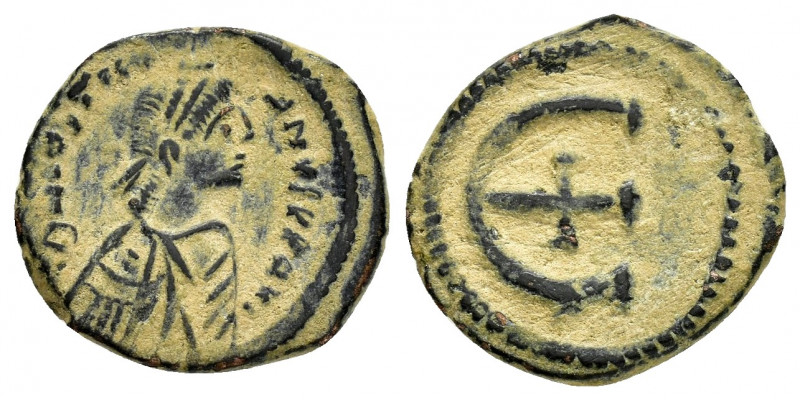 JUSTINIAN I.(527-565).Constantinople.Pentanummium. 

Obv : D N IVSTINIANVS P P A...