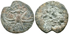 ABRAXAS.LEAD GNOSTIC TALISMAN.Circa 3rd-4th centuries.BP Tessera.

Obverse : Abraxas
Reverse : Blank

Reference : ?

Weight : 56.1 gr
Diameter...