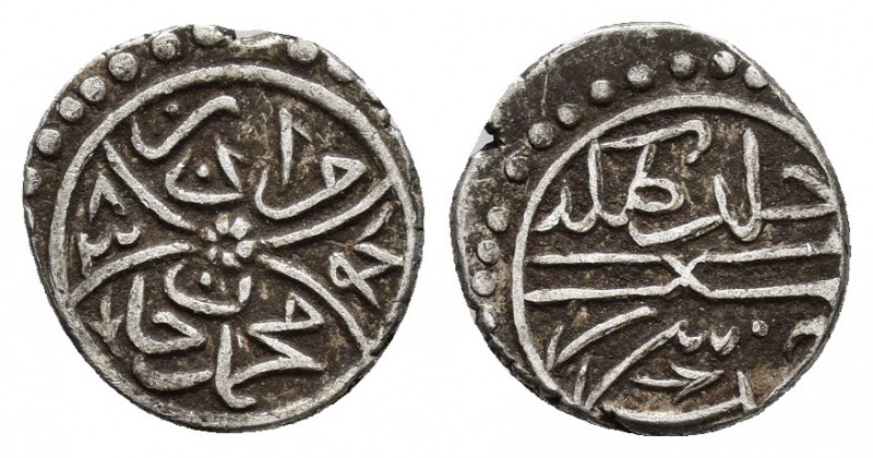 OTTOMAN EMPIRE. Murad II.(1421-1444).Serez.Akçe.

Obv : Arabic legend.

Rev ...