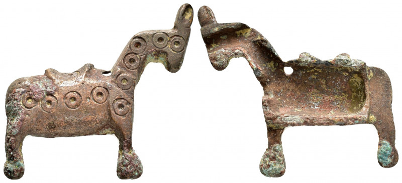 ANCIENT ROMAN BRONZE HORSE STATUETTE.(1st-2nd century).Ae.

Condition : Good ver...