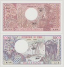 Chad, 500 Francs, 1.6.1984, R.10 32759, P6, BNB B205b, UNC, 1000 Francs, 1.6.1980, O.14 19369, P7, BNB B206a, UNC, 2 pcs.

Estimate: 120-150