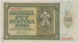Croatia, 500 Kuna, 26.5.1941, H0278678, P3a, BNB B103a, EF/AU

Estimate: 80-100