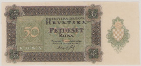 Croatia, 50 Kuna, 15.1.1944, no number, P10a, BNB B110ar, EF, Unissued 

Estimate: 70-100