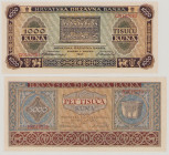 Croatia, 1000 & 5000 Kuna, 1.9.1943, Q0192083, H0016239, P12a, 13a, BNB 204a, 205a, UNC, AU, (2 pcs)

Estimate: 50-80