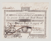 Italy, Stato Pontificio, S.Monte Della Pietá di Roma, 42 Scudi, 1.2.1792, PS340, Alfa SMP-C.571, Tipo 3, VF

Estimate: 160-250