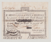 Italy, Stato Pontificio, S.Monte Della Pietá di Roma, 44 Scudi, 1.2.1792, PS342, Alfa SMP-C.601, Tipo 3, VF

Estimate: 160-250