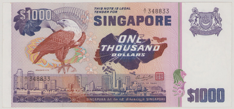 Singapore 1000 Dollars, no date, A/1 348833, P16, BNB B117a, UNC

Estimate: 2000...