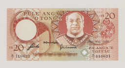 Tonga, 20 Pa'anga, 20.5.1988, A/1 110621, P23c, BNB B123a10, UNC

Estimate: 120-150