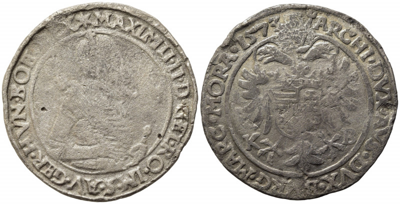 AUSTRIA. Maximilian II. Tallero 1573. FALSO D'EPOCA (21,10 g). MB