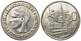 BELGIO. 50 Francs 1958. Ag. FDc