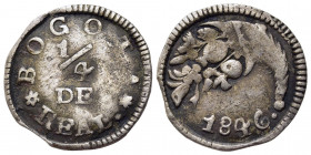 COLOMBIA. Republic of Nueva Granada (1837-1859). 1/4 Real 1846 Bogota. Ag (0,53 g). KM#90.1. qBB