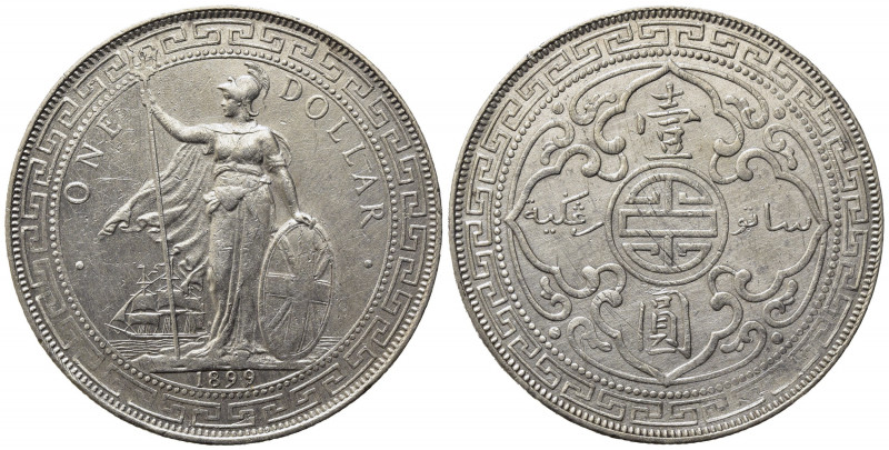 GRAN BRETAGNA. Trade Coinage. Dollaro 1899 per il commercio orientale. Ag. KM#T5...