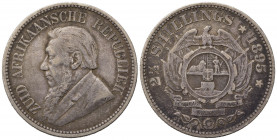 SUDAFRICA. Repubblica. 2 1/2 Shillings 1895. Ag. BB