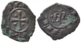 BRINDISI. Manfredi (1258-1266). Denaro Mi (0,68 g). MIR 326. R. qBB