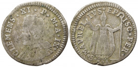 FERRARA. Clemente XI (1700-1721). Muraiola da 4 Baiocchi. Mi (2,82 g). MB