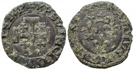 NAPOLI. Carlo VIII (1495). Cavallo. AE (1,36 g). MIR 99. Raro. MB-BB