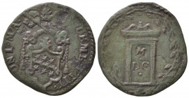 ROMA. Clemente VIII (1592-1605). Quattrino Giubileo 1600 con Porta Santa. Cu (2,84 g). BB