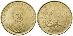REPUBBLICA ITALIANA. 200 lire 1980 FAO. 1 della data evanescente. FDC