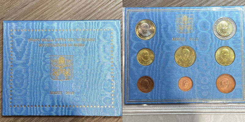 Vaticano. Monetazione in Euro. Benedetto XVI. Divisionale 2012. FDC