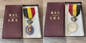 MEDAGLIE ESTERE. Belgio. Medaglia Ordine del lavoro. Seconda classe. Con scatola originale. SPL