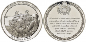 Medaglie Estere. Stati Uniti. The Franklin Mint Bicentennial History Of the United States Corps, Army and Navy. Medaglia 1974 Ag Sterling (24,85 g). P...