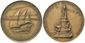 MEDAGLIE ITALIANE - Medaglia circolo numismatico livornese 1980, opus Pioli, bronzo, diametro 5 cm. Peso gr. 49,5. SPL.