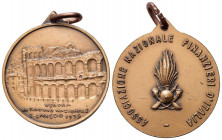MEDAGLIE ITALIANE - Repubblica Italiana, medaglia associazione nazionale finanzieri , Verona maggio 1975, bronzo, con anello, diametro 3 cm, peso gr. ...