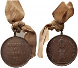 Medaglie italiane. Medaglia Ricordo di Bettola 1892 - Cristoforo Colombo. AE (13,30 g - 32 mm). BB
