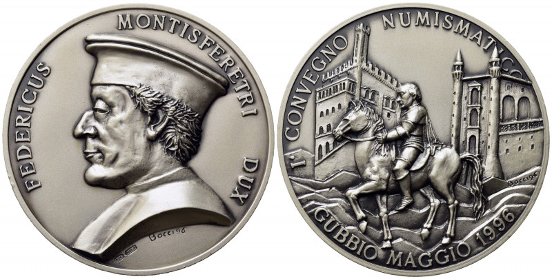 PERSONAGGI. Federico da Montefeltro. Medaglia I°Convegno numismatico Gubbio 1996...