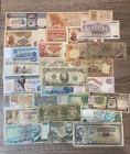 Lotto di 27 banconote mondiali. MB-FDS
