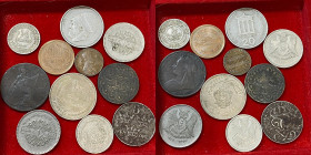 ESTERE. Lotto di 11 monete mondiali. Notata 1/2 piastra 1934 Repubblica Libanese. MB-BB