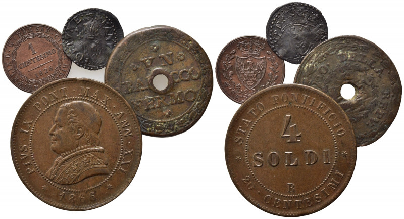 ZECCHE ITALIANE. Lotto di 3 monete da catalogare (notate Fano, Fermo, Roma) assi...