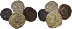 ZECCHE ITALIANE. Lotto di 4 monete da catalogare (notate Milano, Lucca, Savoia). MB